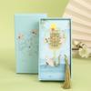 Original Estilo Chinês Quatro Edifícios Famosos Torre Guindaste Amarelo Tengwang Pavilhão Metal Bookmark Atrações Turísticas Lembrança Brass Bookmark