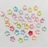 Nuevo Estilo Flor de Cerezo Estampada en Oro con Bordes Dorados y Plateados 15 mm Pétalos Perlados de Dos Tonos Materiales Hechos a Mano para Bricolaje Accesorios para el Cabello de Estilo Antiguo Ramo