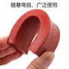 Tira de vedação de silicone vermelha resistente a altas temperaturas resistente a ácidos e álcalis tira quadrada densa de silicone resistente ao rasgo borracha mecânica tira sólida