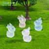 Musgo Micro Paisaje Dibujos Animados Creativo Luminoso Cervatillo DIY Decoraciones Accesorios Jardinería Escritorio Adornos para Coche