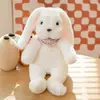 Muñeco de Conejo de Peluche Suave Lindo Orejas Largas Bufanda Suéter Conejito Muñeca Infantil