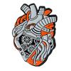 Europa y Estados Unidos broche de colección con forma de corazón visceral de hueso caliente insignia de ambiente divertido de Halloween accesorios de traje