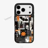 Funda de Teléfono con Collage de Elementos de Halloween Castillo Calavera para Apple Múltiples Modelos Universal iPhone18 Funda de Teléfono Impresa