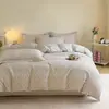 Lençol de Baixo com Elástico para Cama de Solteiro em Sarja Escovada Ecológica Confortável e Amiga da Pele Protetor de Colchão Espessado Fechamento Elástico em Toda a Volta Capa de Lençol à Prova de Poeira