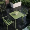 Cadeira de Lazer de Ferro Forjado para Exterior, Conjunto Simples de Mesa e Cadeiras para Jardim de Pátio e Loja de Chá com Leite, Mesa Impermeável para Exterior de Café