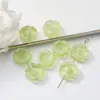 Plano de Acrílico Chapado Flor de Cerezo de 14 mm Fondo de Diamante Flor de Cinco Pétalos Estéreo Colorida Pasador DIY Accesorios para el Cabello Material Decorativo