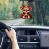 Navidad 2D Nuevo Lindo Ciervo Regalo de Vacaciones Colgante Transfronterizo Acrílico Plano Decoración Espejo Retrovisor Coche