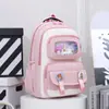 Novas Mochilas Escolares Fofas para Alunos do Ensino Fundamental Anos 1-3-6, Mochilas Transfronteiriças de Grande Capacidade para Meninos e Meninas, Leves para Alunos