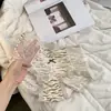 Pantis sexys de encaje con estampado de leopardo para mujer, de malla de seda helada de secado rápido 10A, modal antibacteriano con entrepierna extendida, bragas para mujer