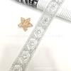 Accesorios de Encaje Estilo Étnico Estilo Chino Loto Lentejuelas Bordado Accesorios de Ropa Nuevo Estilo Chino Flor de Hilo Dorado