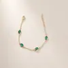 Pulsera de Oro con Moissanita Negra Transfronteriza Europea y Americana, Pulsera Multicapa de Moda Estilo Bohemio