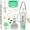 Accesorios Decorativos Stanley Correa de Mano de Cuerda Trenzada Estuche para Labial Llavero Duende Briqueta Funda de Silicona Antideslizante para Taza