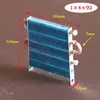Radiador de Mini Aire Acondicionado Condensador Micro-miniatura Tipo Tubo de Cobre Aleta de Aluminio Evaporador de Refrigeración Radiador Refrigerador Refrigerado por Agua