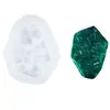 Molde de Pegamento de Cristal Hecho a Mano DIY Colgante de Joyería de Piedra Cruda Artificial Adornos de Racimo de Cristal Molde de Silicona Hecho a Mano