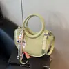 Bolso Cruzado Estilo Coreano Estilo Ins Diseño de Nicho Color Sólido Bolso de Hombro Simple Elegante Versátil Portátil Bolso para Mujer Comercio Exterior