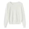 Estilo Minimalista~Suéter Casual de Felpa tipo Visón para Mujer, Largo Corto, Nuevo Modelo de Invierno, Suéter de Punto Cálido y de Alta Elasticidad