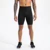 Mallas de Running de Alta Elasticidad de Secado Rápido Dongguan Negro Capa Base Deportiva de Yoga Pantalones Cortos de Compresión para Hombre Pantalones Cortos de Fitness de Cinco Puntos