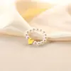 Conjunto de Joias Elegante Estilo Francês Colar Pequeno de Pérola em Forma de Coração Pulseira Corrente Elegante de Alto Padrão para Clavícula Presente de Dia dos Namorados