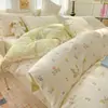 100% Algodón Puro Algodón Funda Nórdica Pieza Única 150x200x230 Todo Algodón Funda Nórdica Separada Nuevo Sábana para Cama Individual Estampado Floral Pequeño