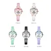 Shengke shengke estudiante moda cinturón moderno casual simple oro rosa Reloj de cuarzo para mujer estilo campus