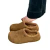 Zapatos de Mocasín Estilo Birkenstock Peludos con Suela Gruesa para Mujer, Nuevo Modelo Popular Otoño/Invierno 2026, Zapatos de Mocasín Perezosos con Forro de Felpa Añadido