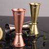 Acero Inoxidable 304 Medidor de Licores de Doble Cabeza Juego de Tazas Medidoras para Cócteles Taza de Onzas Precisión de Acero Inoxidable 304