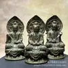 Estatuas Antiguas de los Tres Santos Taoístas: Taishang Laojun, Yuansheng y Lingbao Tianzun para Adoración y Decoración del Hogar