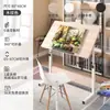 Mesa de Desenho Simples Cavalete Especial para Estudante de Artes Quebra-Cabeça Bancada de Desenho Arquitetônico Mesa de Computador com Altura Ajustável