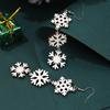 Brincos de Natal de madeira europeus e americanos Novos brincos de alce de desenho animado de Papai Noel moda feminina brincos de floco de neve transfronteiriços