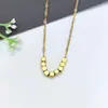 Collar de Acero Inoxidable para Mujer Joyería de Nicho Versátil Colgante de Cobre Cadena Elegante para Clavícula Joyería Cadena de Lujo Ligero