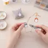 Luminária Pendente de Liga de Metal com Pingente de Gato Estampado Fofo Borda Dourada Gato Pequeno Animal de Estimação Artesanal Cola de Creme Acessórios para Joias DIY Atacado