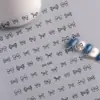 Pegatina para Uñas Lazo Rojo de Internet Correa Plana Adhesiva Simple Lazo para Uñas Versátil Joyería DH