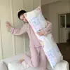 Almofada longa de veludo de leite, projetada para dormir de lado, almofada para abraçar as pernas, almofada de cabeceira para adultos, almofada de sofá removível e lavável, atacado