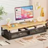 Suporte de Mesa com Gaveta, Multifuncional, Suporte Elevado e Estendido para Laptop, Suporte para Monitor