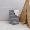 Cesta de Pesca Barrigona de Fábrica Cesta de Almacenamiento de Ropa Puntadas Gris Cáñamo Bolso Blanco Cesta de Almacenamiento de Cuerda de Algodón Plegable Exportación