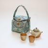 Brocado Juego de Té de Una Olla Dos Tazas Bolsa de Tela Bolsa para Olla Regalo Bol Cubierta Taza Masculina Tela de Algodón Bolsa de Almacenamiento y Embalaje