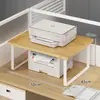 Estante de almacenamiento de escritorio, organizador de encimera de estación de trabajo de oficina pequeño multicapa, estante de almacenamiento para impresora