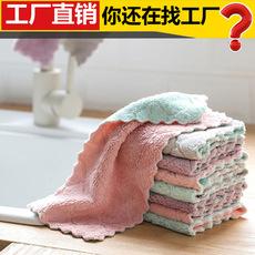 Paño de limpieza para tareas domésticas de vellón coral, cocina, hogar, absorbente, paño para lavar platos, toalla gruesa para lavar platos, absorbente de aceite, fácil de limpiar