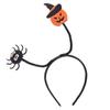 Chapéu de Halloween transfronteiriço Acessórios de cabelo exagerados Forma torcida Halloween Spider Headwear Headband de abóbora Ghost Festival Headband