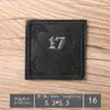 Patches Bordados para Computador em Couro Atacado, Insígnias Pequenas Pretas, Etiquetas Bordadas, Patches de Decoração para Roupas, Apliques