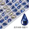 Rhinestone de Vidrio de Alta Calidad YEM-AA 8*13 Girasol Gota de Agua Punta Inferior Rhinestone para Uñas Rhinestone diy Ropa Zapatos Bolsos Accesorios