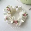 Diadema Rosa de Oso Dulce y Linda Diseño de Nicho Elegante Estilo Coreano Tocado Accesorios para el Cabello Cola de Caballo Elegante de Moda para Mujeres