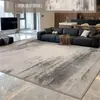 Tapete Estilo Italiano Sala de Estar Luxo Leve High-End Lavável Passável Estilo Minimalista Quarto Tapete de Chão Impermeável Resistente a Manchas Grande Área Cobertura Total