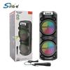 Sing-E Zqs6223 Spot de Fábrica Altavoces Duales Dobles de 6 Pulgadas Audio Alta Potencia Subwoofer Conveniente con Luz RGB