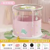 Tina de baño para bebé, plegable, para uso en casa, transparente, interior, para niños, recién nacidos, tina de baño, alberca