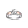 Anillo de Piedra de Nacimiento de Diciembre Más Vendido de Amazon Anillo Personalizado de Alas de Ángel Regalo del Día de la Madre