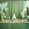 Cortina de Gasa de Malla para Dropshipping Transfronterizo Decoración de Sitio para Bodas y Fiestas al Aire Libre Cortina de Arco de Boda con Luces de Cadena