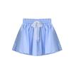Roupas Infantis Coreanas 2024 Verão Meninas Casual Shorts bonito Lace Bow Azul listrado Saia Calças