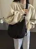 Bolso de Pana de Gran Capacidad para Mujer 2024 Otoño e Invierno Nueva Tendencia Bolso Tote Bolso de Hombro Cruzado de Moda Bolso Dumpling