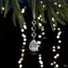 Decoração de Árvore de Natal de Novo Produto Transfronteiriço Pingente de Floco de Neve Gota d'Água Pingente de Floco de Neve Acrílico Transparente de Natal